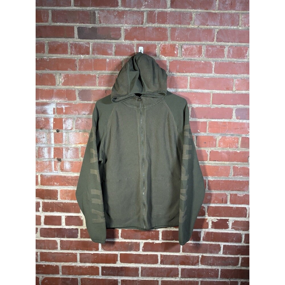 Rapha Pro Team Transfer Hoody Slate Waffle Knit Full Zip Cycling Mens Large